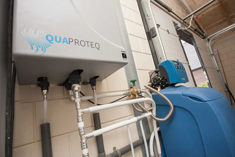 Detalle de sistema de filtración instalado