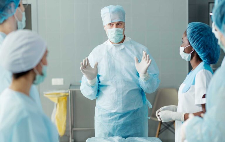 desinfección entre cirugías